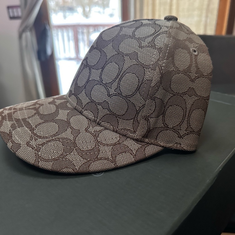 Coach Brown Monogram Cap
